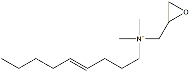 Dimethyl(4-nonenyl)glycidylaminium Struktur