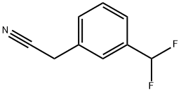 BENZENEACETONITRILE, 3-(DIFLUOROMETHYL)- Struktur