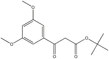 BETA-OXO-3,5-DIMETHOXY-BENZENEPROPANOIC ACID 1,1-DIMETHYLETHYL ESTER Struktur