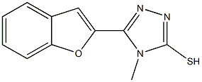 5-Benzofuran-2-yl-4-methyl-4H-[1,2,4]triazole-3-thiol Struktur