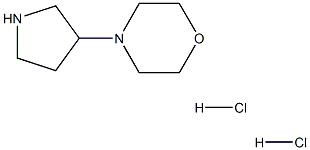 4-(3-Pyrrolidinyl)morpholine dihydrochloride Struktur