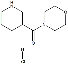 4-Morpholinyl(3-piperidinyl)methanonehydrochloride Struktur