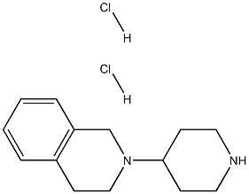 2-(4-Piperidinyl)-1,2,3,4-tetrahydroisoquinolinedihydrochloride Struktur