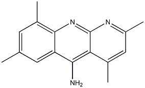 benzo[b][1,8]naphthyridin-5-amine, 2,4,7,9-tetramethyl- Struktur