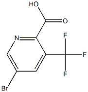 5-Bromo-3-(trifluoromethyl)-2-pyridinecarboxylic acid Struktur