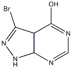 3-bromo-3a,7a-dihydro-1H-pyrazolo[3,4-d]pyrimidin-4-ol Struktur