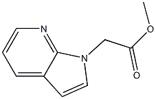 Methyl 2-(1H-pyrrolo[2,3-b]pyridin-1-yl)acetate Struktur