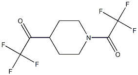 1,1'-(Piperidine-1,4-diyl)bis(2,2,2-trifluoroethanone) Struktur