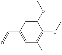 3,4-dimethoxy-5-iodobenzaldehyde Struktur