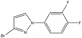 3-bromo-1-(3,4-difluorophenyl)-1H-pyrazole Struktur