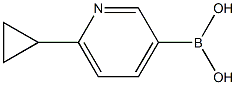 6-cyclopropylpyridin-3-ylboronic acid Struktur