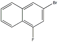 2-bromo-4-fluoronaphthalene Struktur