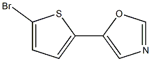 5-(5-bromothiophen-2-yl)oxazole Struktur