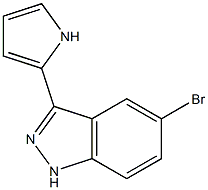 5-bromo-3-(1H-pyrrol-2-yl)-1H-indazole Struktur