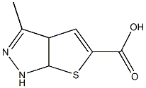 3-methyl-3a,6a-dihydro-1H-thieno[2,3-c]pyrazole-5-carboxylic acid Struktur