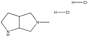 5-Methyl-1H-hexahydropyrrolo[3,4-b]pyrrole Dihydrochloride Struktur