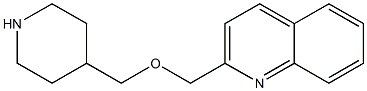 2-(Piperidin-4-ylmethoxymethyl)-quinoline Struktur