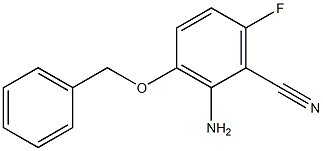 2-Amino-3-benzyloxy-6-fluoro-benzonitrile Struktur