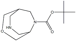 3-Oxa-7,9-diaza-bicyclo[3.3.2]decane-9-carboxylic acid tert-butyl ester Struktur