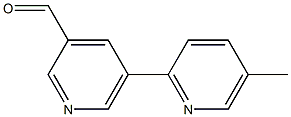 5-(5-methylpyridin-2-yl)pyridine-3-carbaldehyde Struktur