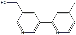 (5-(4-methylpyridin-2-yl)pyridin-3-yl)methanol Struktur