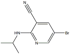 5-bromo-2-(isopropylamino)pyridine-3-carbonitrile Struktur