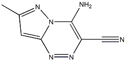 4-Amino-7-methylpyrazolo[5,1-c][1,2,4]triazine-3-carbonitrile Struktur