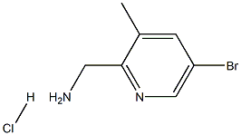 (5-Bromo-3-methylpyridin-2-yl)methylamine hydrochloride Struktur