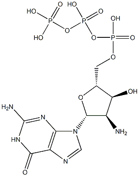 2'-Amino-2'-deoxyguanosine-5'-triphospate Struktur