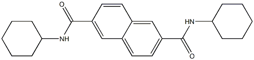 N,N'-dicyclohexyl-2,6-naphthalenedicarboxylic acid amide Struktur