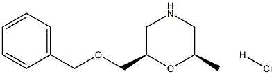 (2R,6R)-2-((benzyloxy)methyl)-6-methylmorpholine hydrochloride Struktur