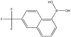 6-Trifluoromethyl-naphthalen-1-boronic acid Struktur