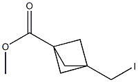 methyl 3-(iodomethyl)bicyclo[1.1.1]pentane-1-carboxylate Struktur