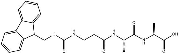 (2S)-2-[(2S)-2-[3-({[(9H-fluoren-9-yl)methoxy]carbonyl}amino)propanamido]propanamido]propanoic acid