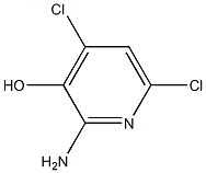 2-amino-4,6-dichlorohydroxypyridine Struktur