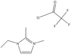 1-ethyl-2,3-dimethylimidazolium trifluoroacetate Struktur