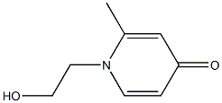 1-(hydroxyethyl)2methyl-4-pyridone Struktur