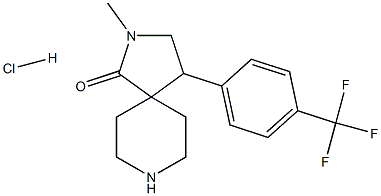 2-METHYL-4-(4-(TRIFLUOROMETHYL)PHENYL)-2,8-DIAZASPIRO[4.5]DECAN-1-ONE HYDROCHLORIDE Struktur