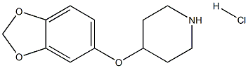 4-(1,3-BENZODIOXOL-5-YLOXY)PIPERIDINE HYDROCHLORIDE Struktur