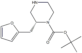 (R)-2-FURAN-2-YLMETHYL-PIPERAZINE-1-CARBOXYLIC ACID TERT-BUTYL ESTER Struktur