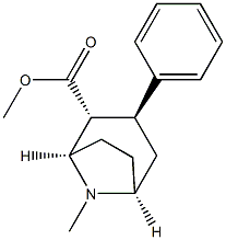 (1R,2R,3S,5S)-8-METHYL-3-PHENYL-8-AZA-BICYCLO[3.2.1]OCTANE-2-CARBOXYLIC ACID METHYL ESTER Struktur