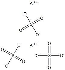 Aluminum sulfate Struktur