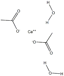 Calcium acetate dihydrate Struktur