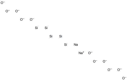 Disodium pentasilicon undecaoxide Struktur