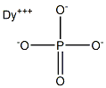 Dysprosium(III) orthophosphate Struktur