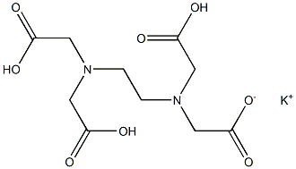 Potassium trihydrogen EDTA Struktur