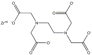 Zirconium EDTA Struktur