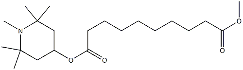 METHYL 1,2,2,6,6-PENTAMETHYL-4-PIPERIDYL SEBACATE Struktur