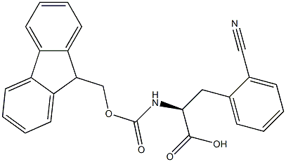 FMOC-D-2-cyanophenylalanine Struktur