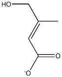 3-methyl-4-hydroxybutenoate Struktur